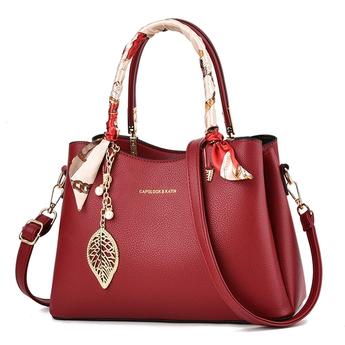 Красная сумка через плечо для невесты, премиум класс