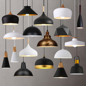 Modern Single-Head Pendant Light Nordic Minimalist Style for Restaurants, Commercial Use, Vintage Bar Counters, Dining E