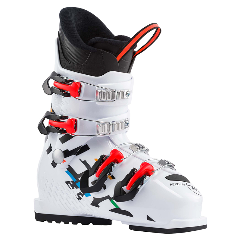 Spot France imported ROSSIGNOL Golden rooster children's professional double ski shoes HERO J4 (WHITE)