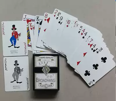 Aoguli imported paper playing cards red blue 10 pay a 88 * 58mm widening 88 * 63mm