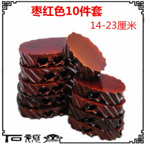 Wood carving root carving handicraft strange stone ornamental stone imitation mahogany solid wood carving base can be dug