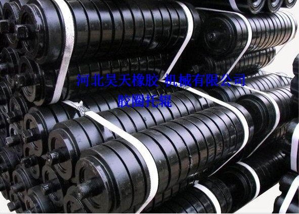 Rubber Cushioning roller wrapping rubber rollers buffer Entrust Roller Conveyor Bracket Nursery roller group Mining Thickening Rolls Direct