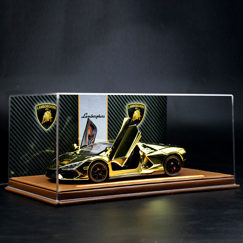 Limited Edition Electroplated Lamborghini Supercar Alloy Model Simulation Car Toy Ornament Birthday Gift for Men
