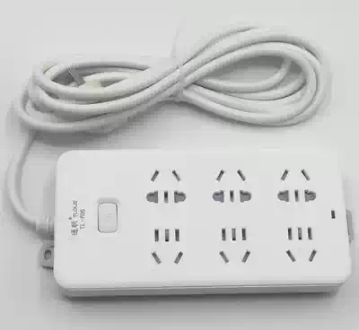 Tonglian TL-706 office computer socket row plug porous plug extension line Extension line Wiring board extension line