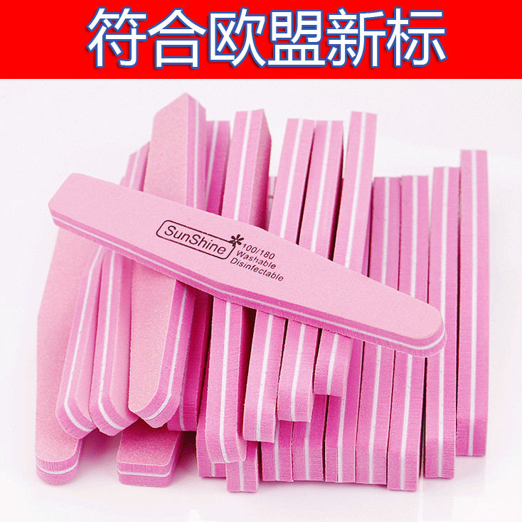 Imported Nail Art Sponge, Nail File, Sanding Strip, Manicure, Gel Polish Removal, Crystal Nail Polishing and Shaping, Double-Sided File