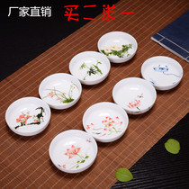 Personality creative pottery white porcelain household teacup Kung fu set Tea master single hat cup Small single tea cup
