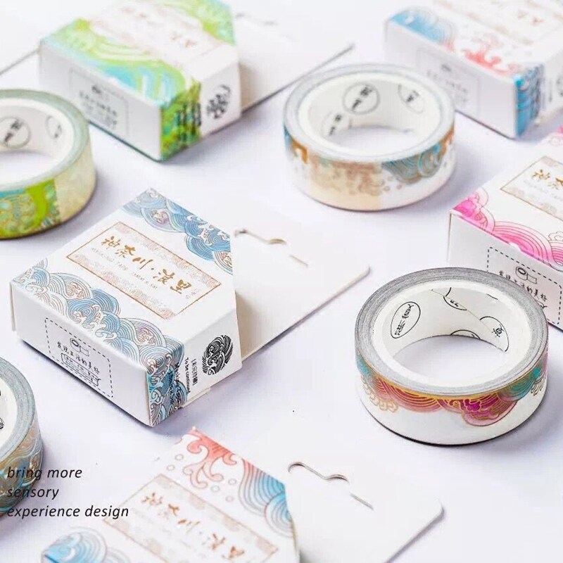 Explosion Taobao tape Crane wave map Forbidden City and paper tape Palace lipstick sticker hand account sticker