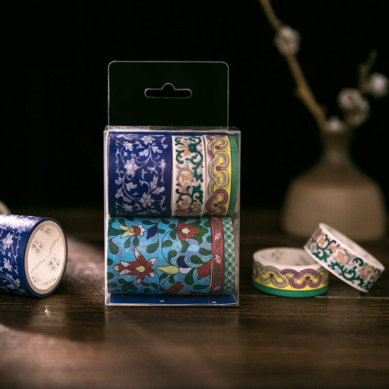 And paper adhesive tape set of Tattoo Collection Series Cherry Blossom Collage stickers Hand ledger Diary DIY Decorative Sticker 6 Involved