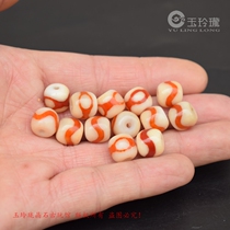 Guangrun Mandala Three Eyes Tiger Tooth Dzi Bead Single Accessory Agate Dzi Bead Bracelet Necklace String Beads Waist Beads Hidden Beads