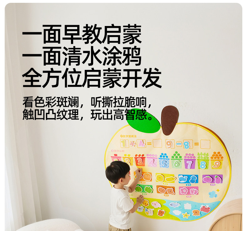 Холст 美乐童年小苹 𬞟果双面早教水画 画毯儿童神奇水画 画布幼儿园宝宝清水画 画毯 Joan miro