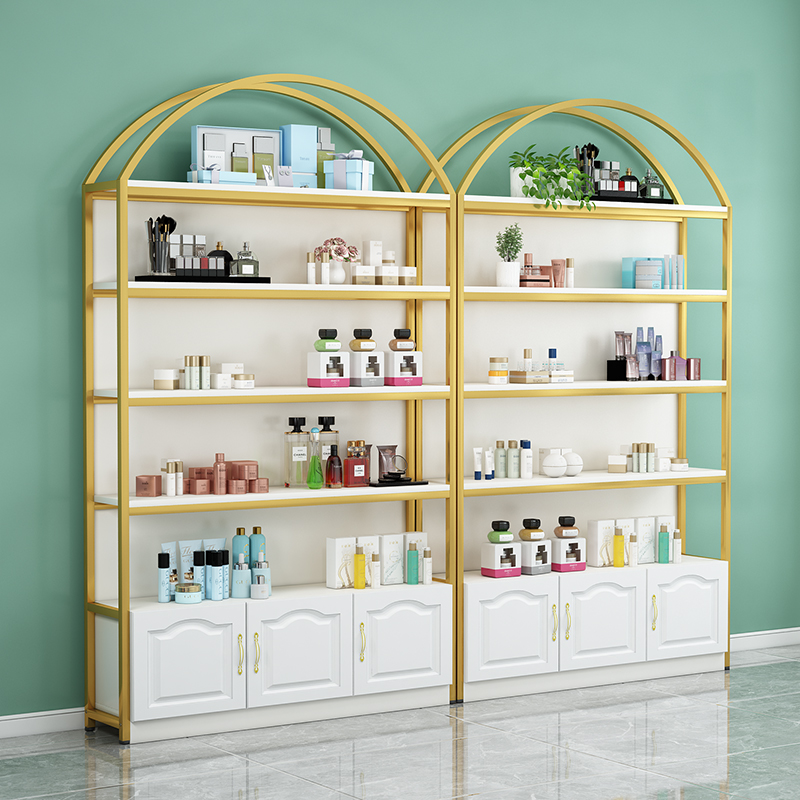 Cosmetics shelf rack multi-layer product display shelf beauty salon nail shop product display cabinet table