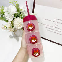 Baby milk powder box portable out-of-door artifact repackaged baby sealed moisture-proof rice noodle storage tank complementary food box small and fresh