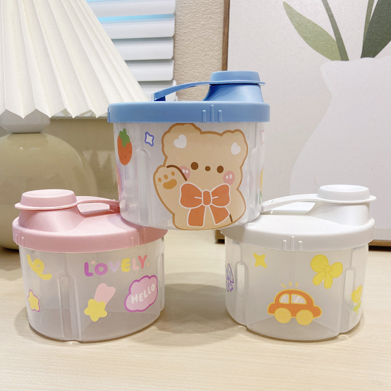 Large-capacity milk powder case portable out-milk powder tank damp-proof baby snack rice flour storage tank containing tank sealing tank-Taobao