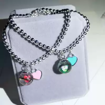 Breast milk fetal hair Baby Baby Sterling silver bracelet fetal hair souvenir bracelet girls ' day gift diy customization