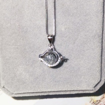 Pig baby hair souvenir diy homemade baby fetal hair breast milk pendant made sterling silver necklace full moon gift