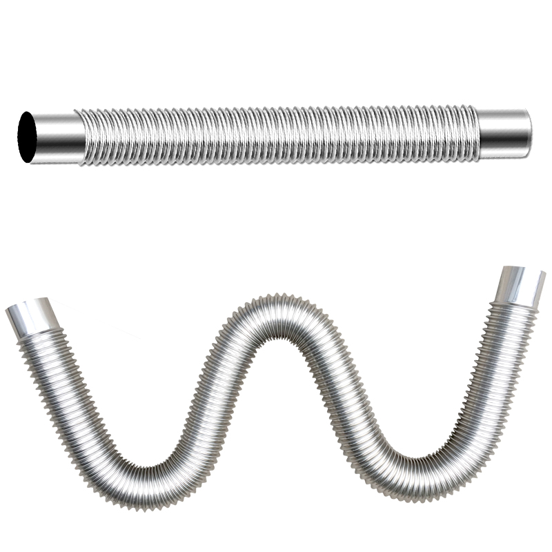 (201 stainless steel) 60mm diameter bellows metal hose extension tube 20cm-4 meters can be customized