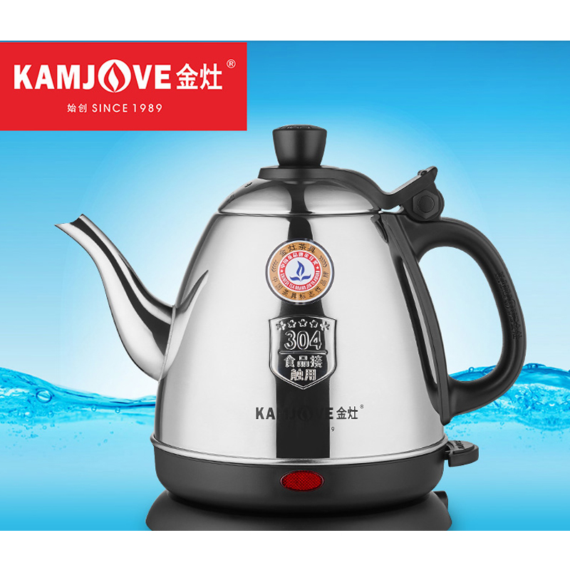 KAMJOVE Gold Stove E-400 Food grade 304 stainless steel electric kettle cooking kettle