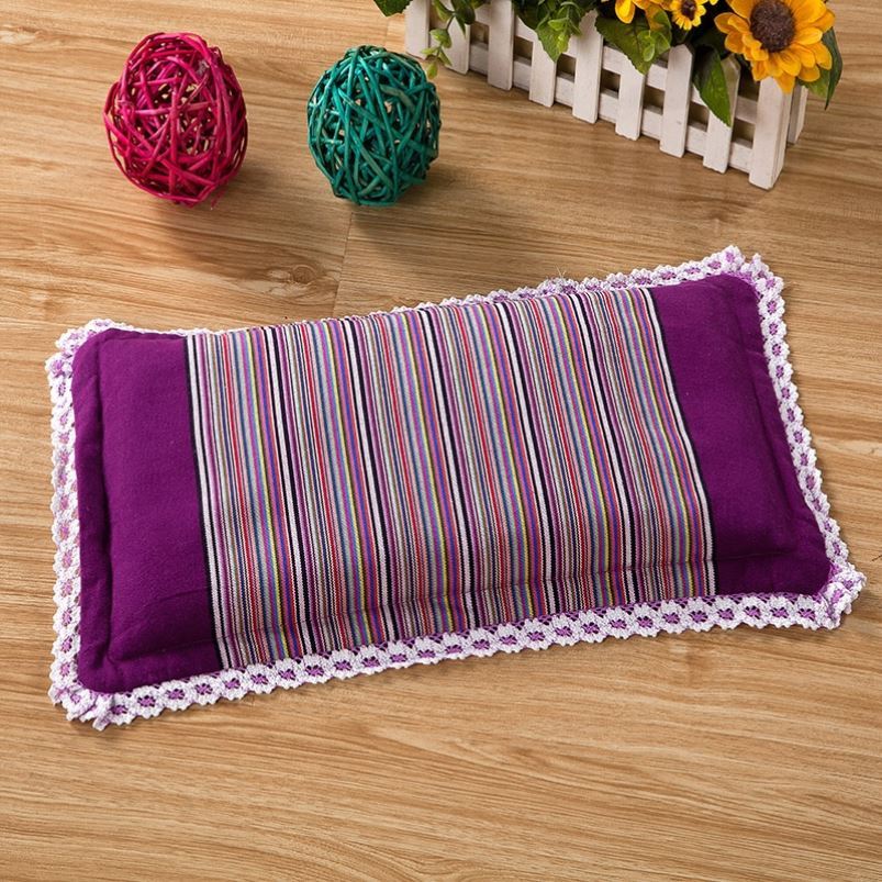 Kindergarten old coarse cloth trumpet buckwheat shell filler pillow single Chinese head Joe nap breathable summer