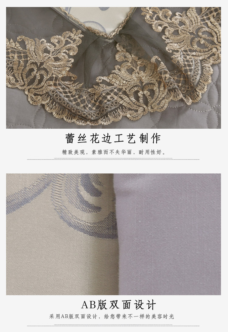 Cao cấp mới dầu gội đầu sau sinh da đẹp bedspread denim bông hoa ren bedspread tùy chỉnh SPA - Trang bị tấm các mẫu ga giường spa