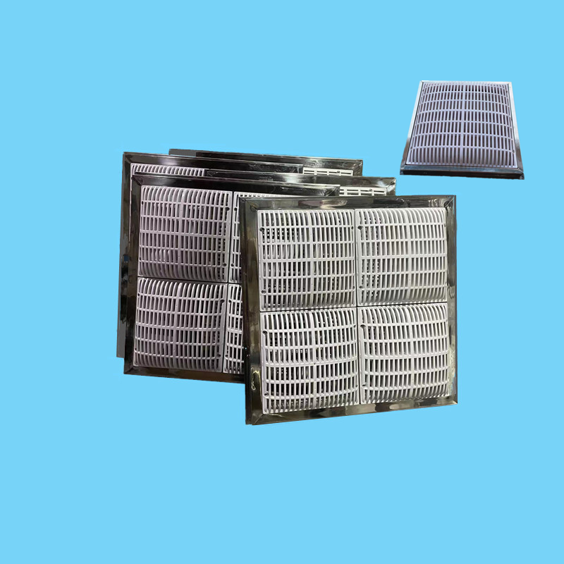 Hot spring swimming pool equipment ABS pool bottom anti-vortex main drainer square stainless steel anti-suction drain outlet corrosion-resistant