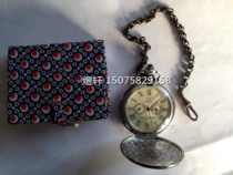 Pocket watch) Antique mechanical pocket watch) Old-fashioned winding pocket watch) Pocket watch