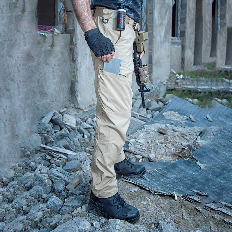 Aung Reclamation Speed Dry Tactical Pants Outdoor Fall Abrasion Resistant Tactical Long Pants Spring Men's Straight Drum Pants Ruffers' Pants Fries Street