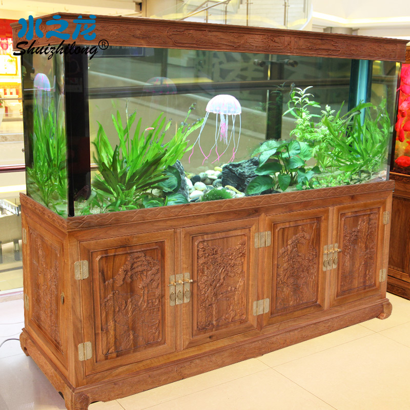 wooden fish tank