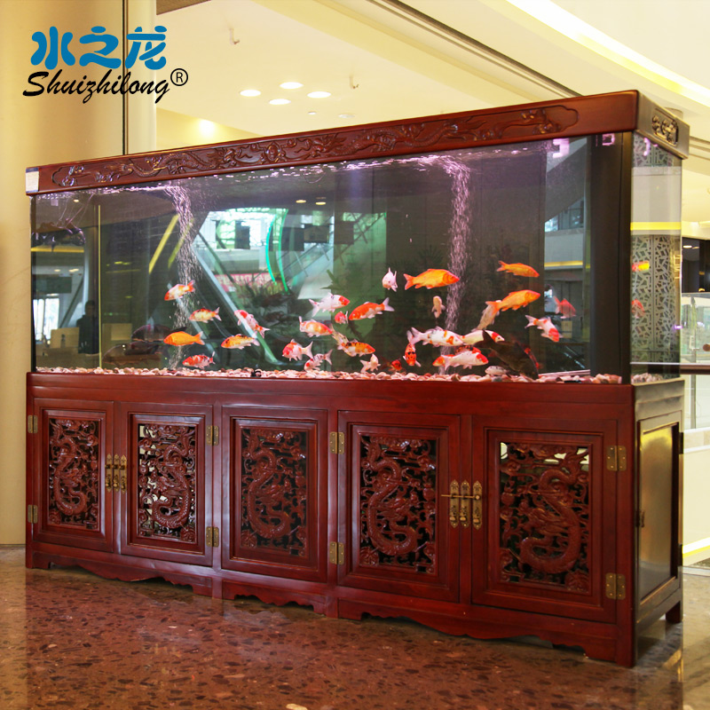 Water Dragon Solid Wood Fish Tank Set To Do Large Red Dragon Tank