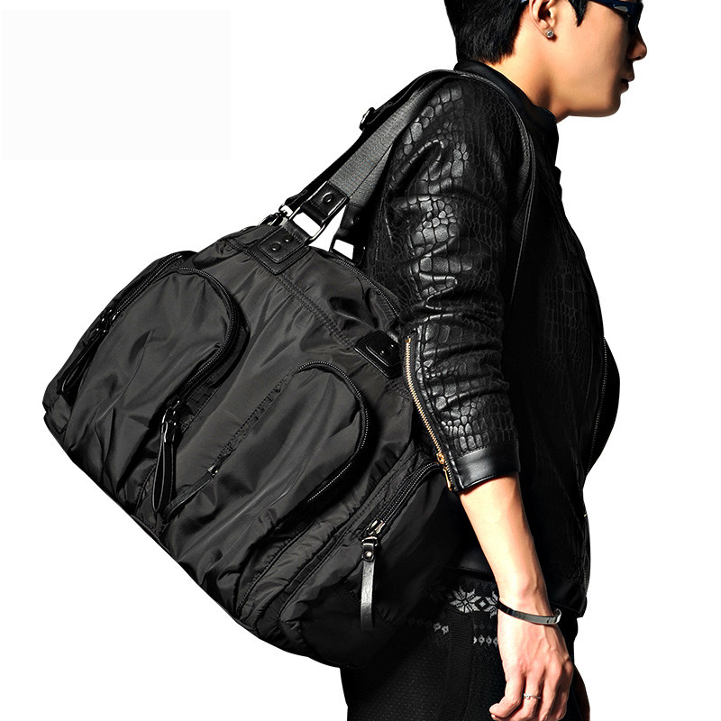 Men's handbag shoulder bag men's messenger bag sports fitness large capacity duffel bag short travel travel bag