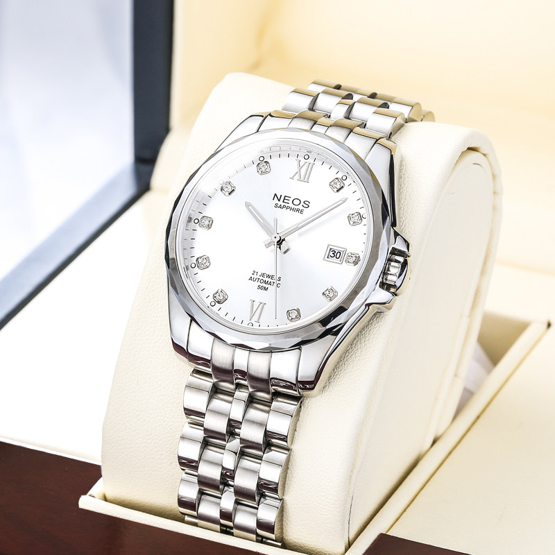 Reo's time 2023 new Top 2023 Table Brand positive Men's watches Men's machinery Table Calendar Steel band Full automatic-Taobao