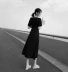 Phụ nữ mùa hè mới của phụ nữ Hepburn V-áo dài màu đen cổ chữ V gió lạnh retro cộng với kích thước váy voan mỏng - Váy dài
