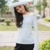 Làm đẹp khi tôi đi chơi thể thao Lưới làm đẹp trở lại khâu tay áo dài thể thao mùa thu tốc độ khô tập thể dục ngọn yoga chạy bộ áo thun áo tanktop Áo phông thể thao