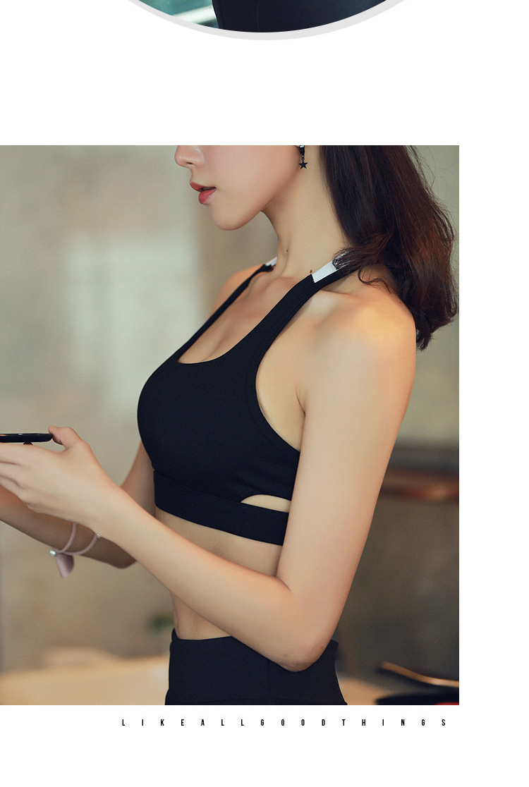 Phụ nữ xinh đẹp đưa tôi đi tập thể dục T-series gợi cảm lưng cao chống sốc đồ lót thể thao khô nhanh áo ngực yoga tập thể dục quần áo tập gym