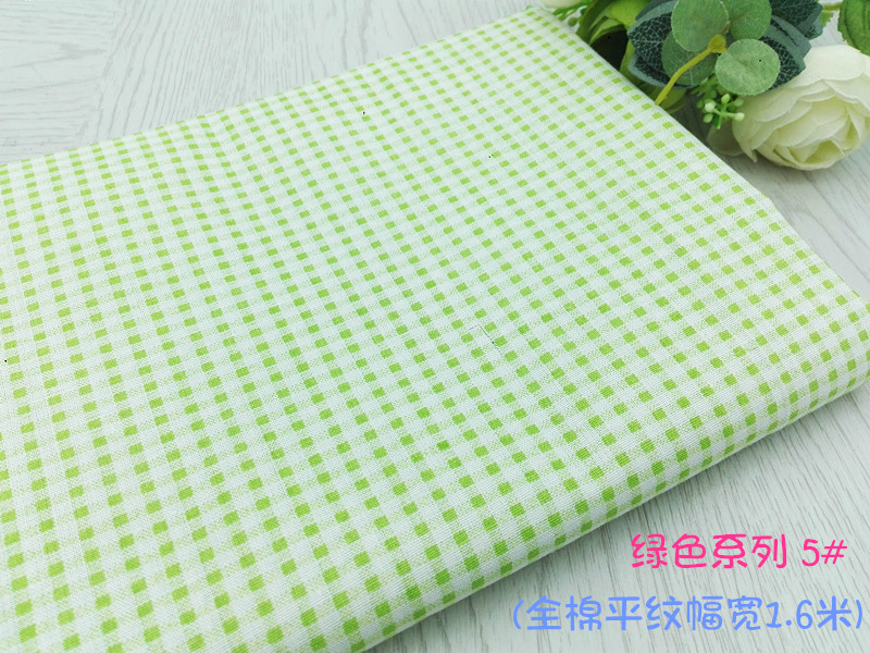 Màu xanh lá cây mục vụ hoa nhỏ vải cotton nhỏ tươi handmade diy rèm áo sơ mi váy vải cotton