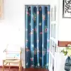 Door curtain curtain partition window punch-free decorative fabric curtains Kitchen bedroom Household fitting room Powder room