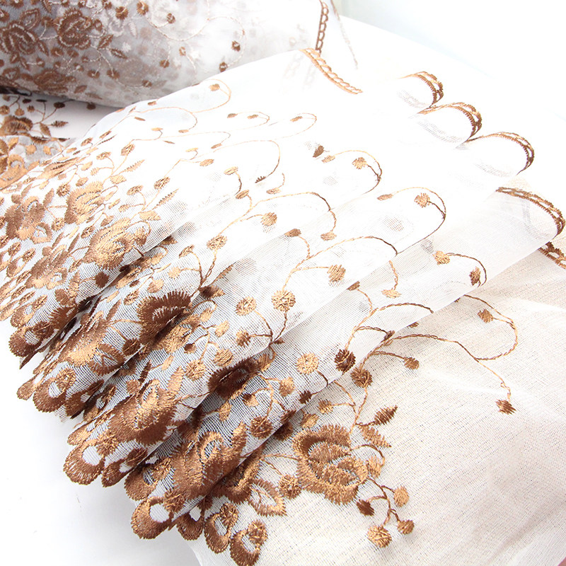 Curtain Lace Lace Accessories Bottom Edge Decoration Sofa Curtains Sideband CURTAIN HEAD EMBROIDERED LACE LACE SIDE