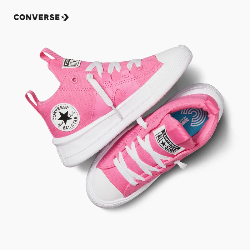 Детская обувь Converse, новые детские кеды на шнуровке среднего размера, канvas A06130C-H-33