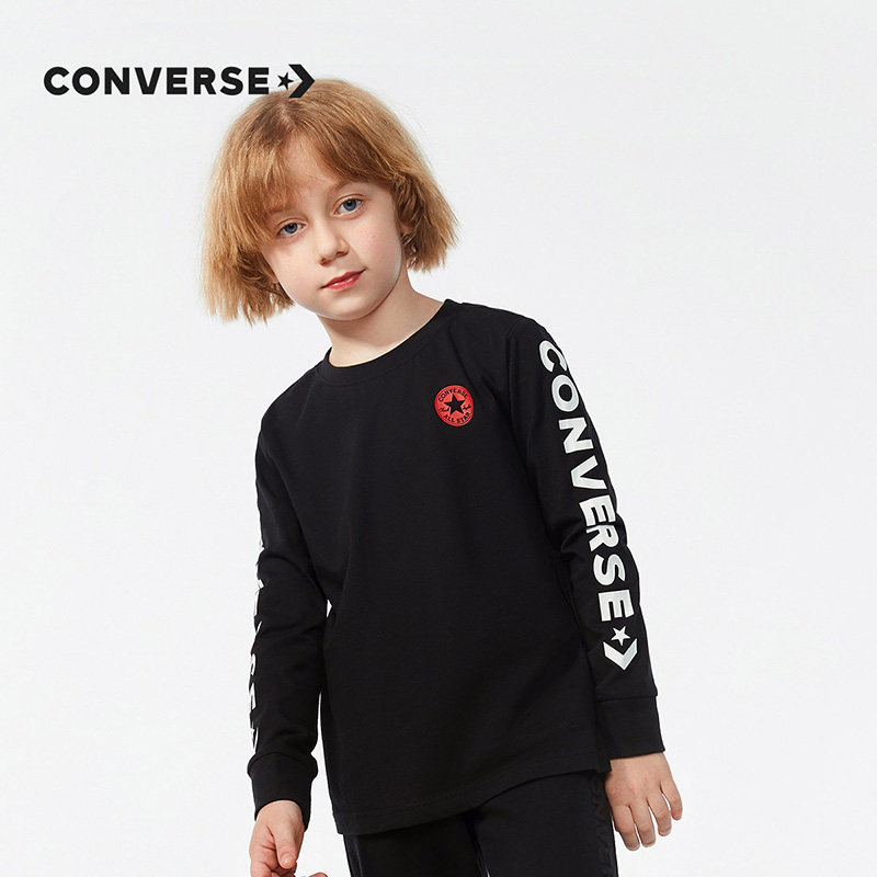 Converse 匡威 男童圆领长袖T恤 天猫优惠券折后￥141包邮（￥161-20）105~165码2色可选