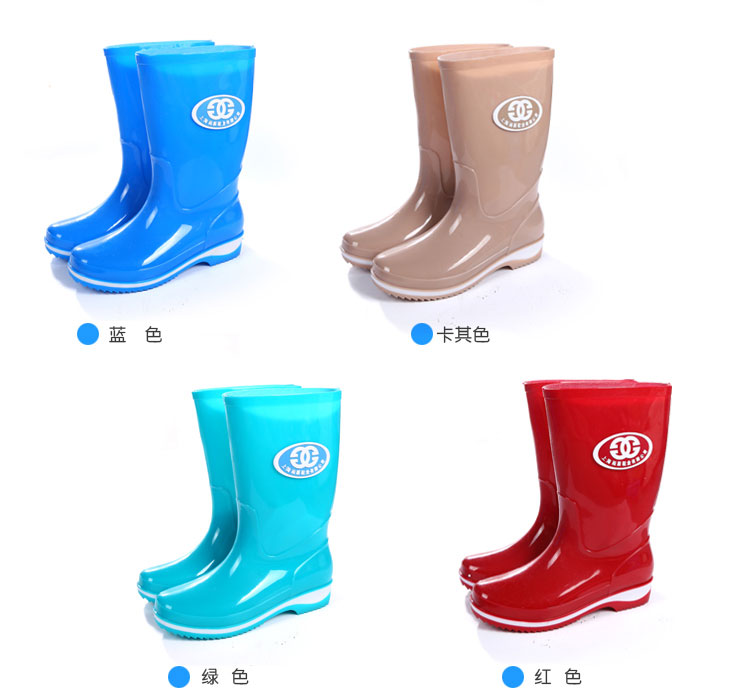 Giày đi mưa nữ ống đi mưa cho người lớn thời trang giày ống ngắn không thấm nước Hàn Quốc cộng với nhung ấm cao dài ống cao su làm việc giày bảo hộ siêu nhẹ chống nước