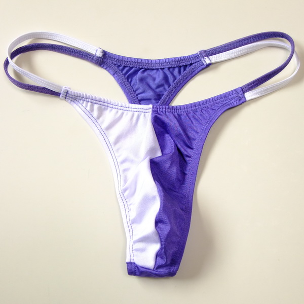 Quần nam Thong Sexy T T-Quần Ice Silk Túi trong suốt Hông rỗng Tóm tắt eo thấp T-173 các loại quần lót nam