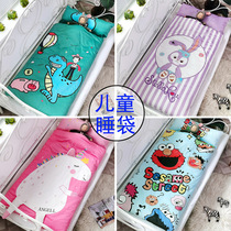 Ins autumn and winter thickened baby sleeping bag childrens anti-kick quilt artifact kindergarten baby cotton velvet cartoon sleeping bag