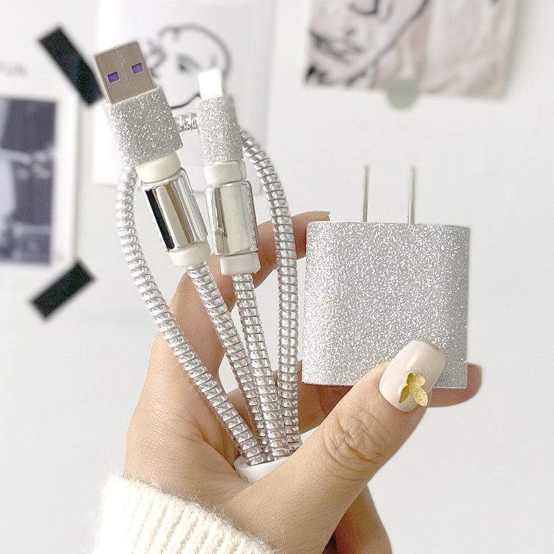 Apply Apple iPhone12 11Promini Max ipadPro data line protective sleeve charger protection