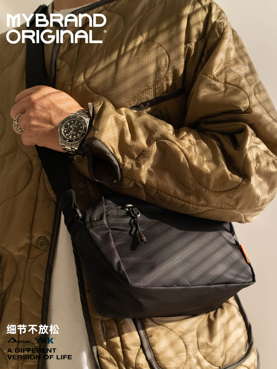 Buried without light commuter tooling sports Trend waterproof male and female small satchel nylon single shoulder inclined satchel D3113 -Taobao