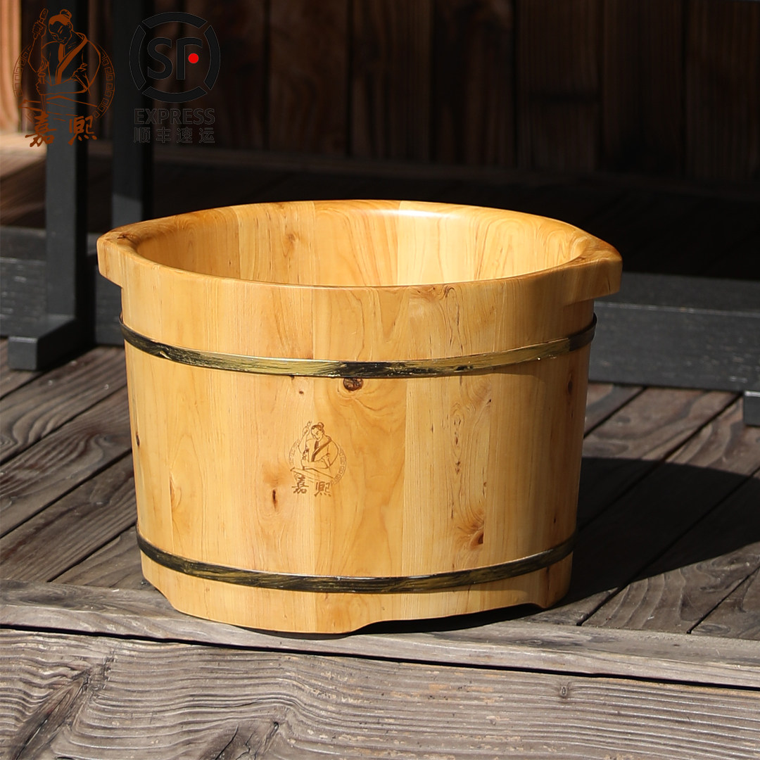 Shunfeng Jixi wood barrel insulated foam foot bucket bath foot tub foot tub with Jiaxi Peume physical body Shop