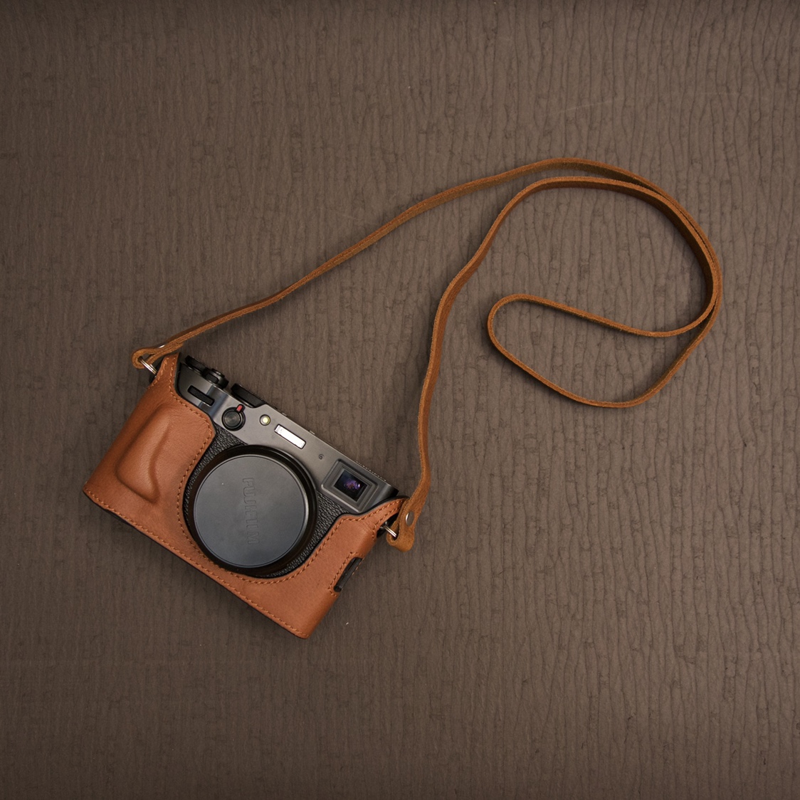 X100V hand for camera leather cover leather camera protective sleeve base sleeve half cover camera bag suitable for Fuji