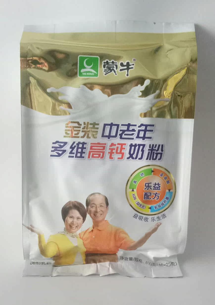 400g Bagged Elderly Milk Powder in Mengniu Gold Clothing 400g Bagged Elderly Milk Powder November, 21 6 bags