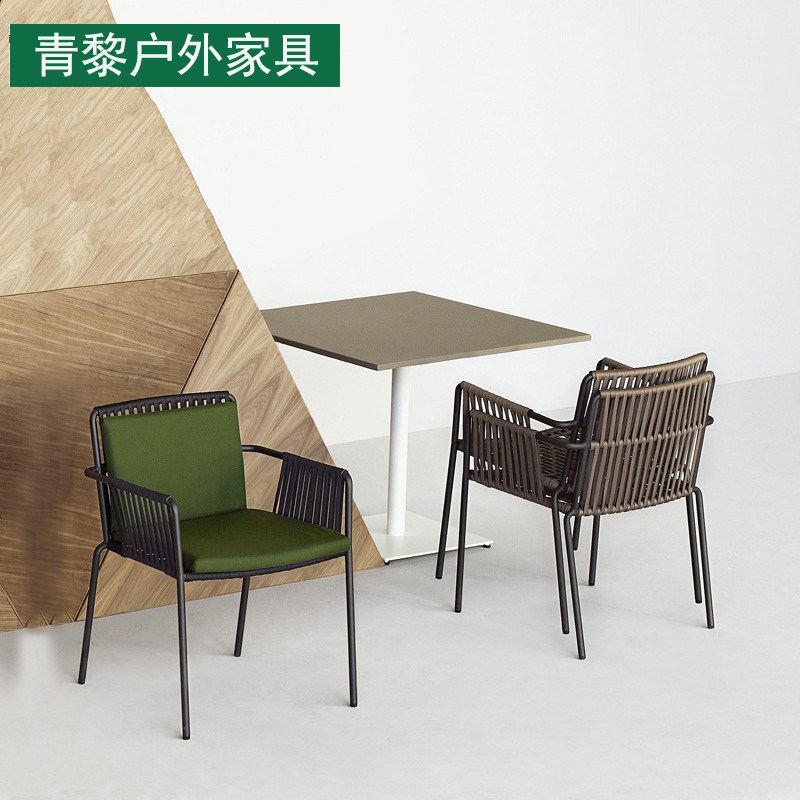 Nordic Outdoor Leisure Live Channel Table Chair Three Piece Package Furniture Garden Balcony Outdoor Triple Chair