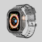Применимо AppleWatchultra1/2 Generation 49 -мм ледники, интегрированные ремешки Apple Watches S9 Transparent Iwatch 7/6 Мужчина 5 Женщины 4 Силиконовые ремешки Sports 8 Creative New Nice Armor