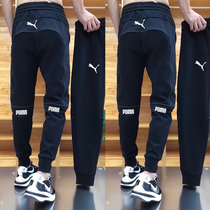 Light luxury casual pants men spring new printing small foot sports pants trend hundred ice wire bouquets Harlen pants
