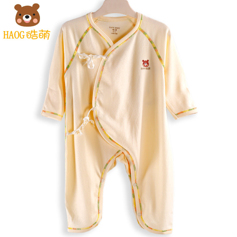 1 set of Hao Meng colorful tie butterfly romper baby baby underwear set spring summer autumn winter models